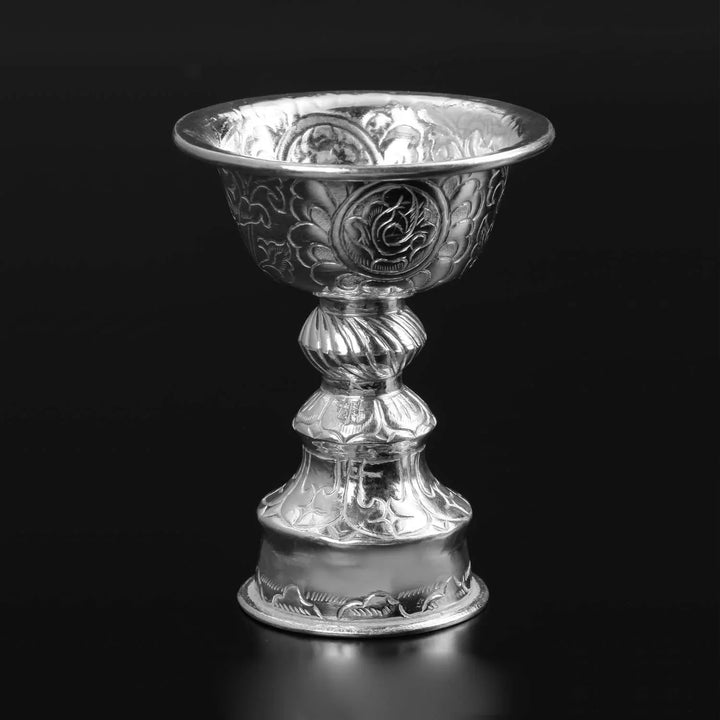 Carved Buddha Silver Diyo 6-8Tola-1pc