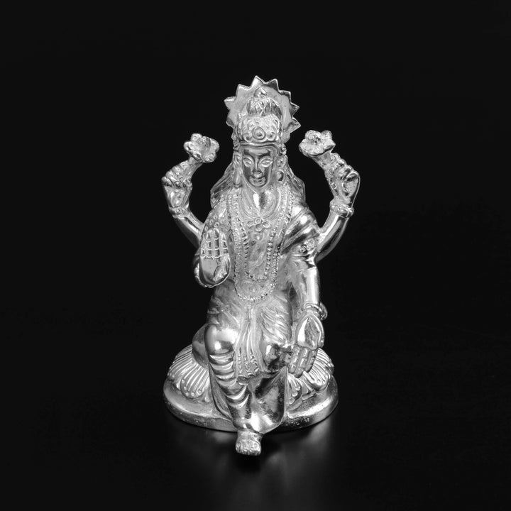 Carved Laxmi Silver Murti 12-14Tola-1pc