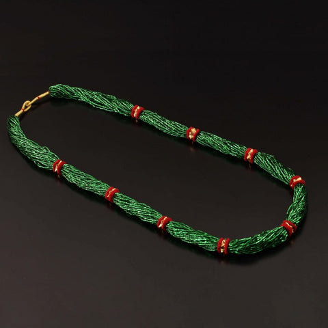 Traditional Yellow Gold Green Pote Naugedi-1pc