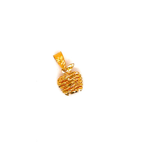 22K YG Women Apple Pendant-1pc