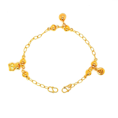 Baby hot sale anklet gold