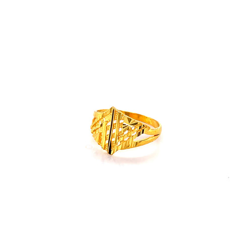 22K YG Women Fancy Ring Size 11-13(L-M)-1pc RB Diamond Jewellers