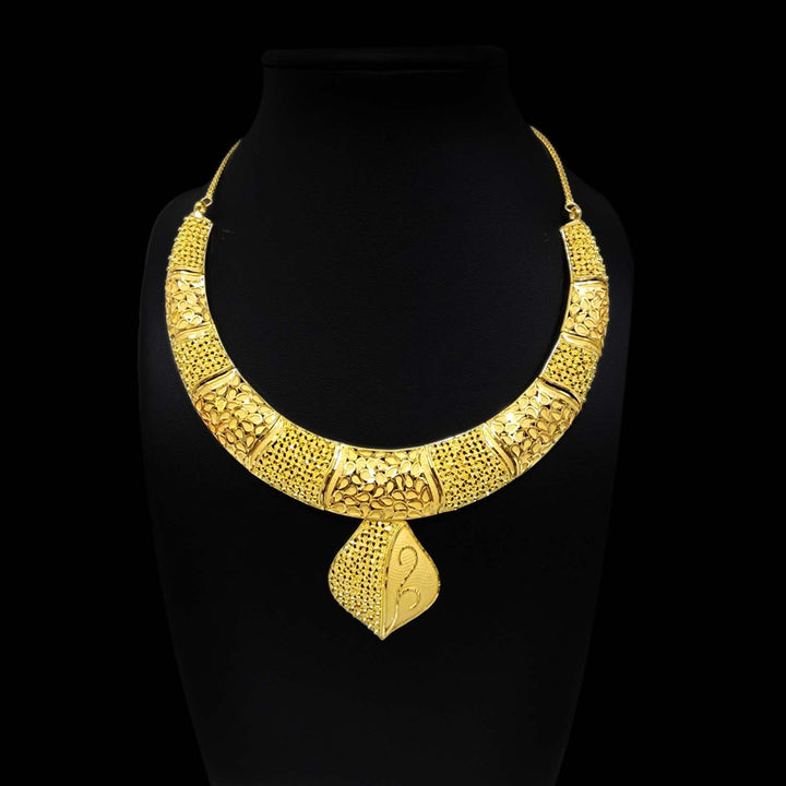 22K YG Women Princess Necklace-1pc