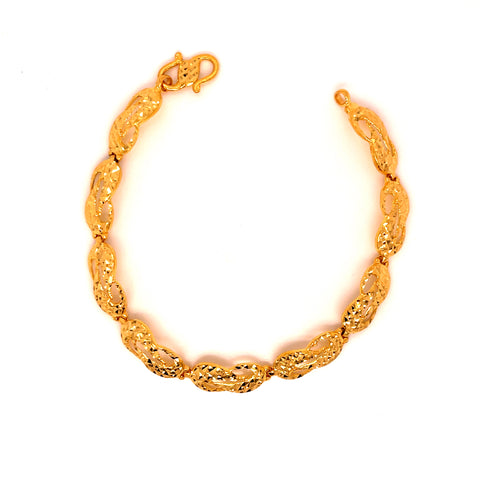 Rubans Set of 3 22K Gold Plated Handcrafted Bangles