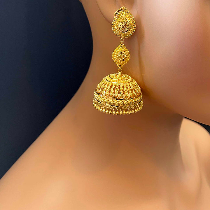22k YG Women Pinjada Earring-1pair