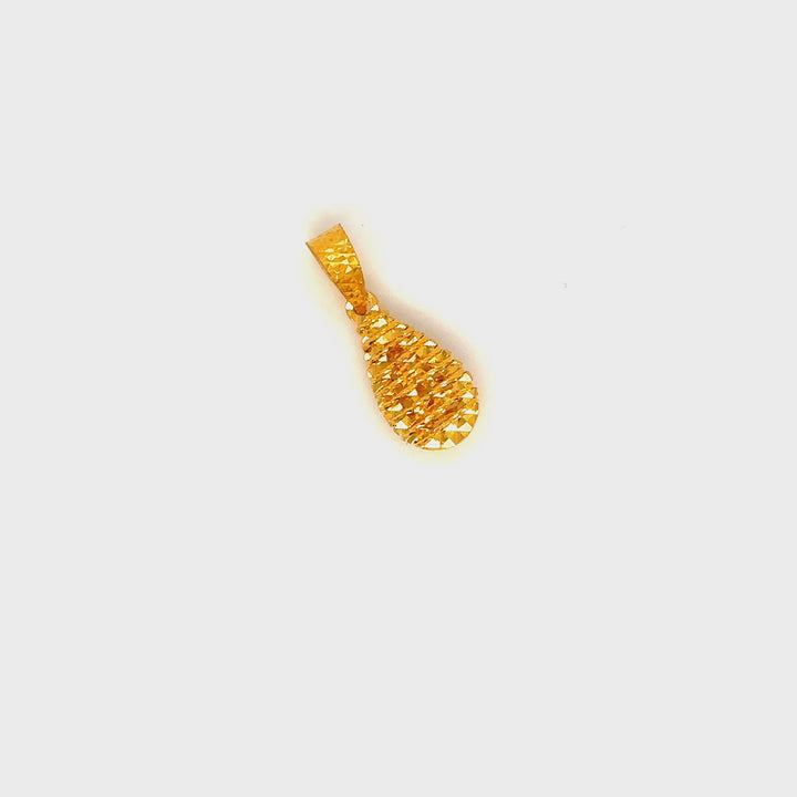22K YG Women Drop Pendant-1pc