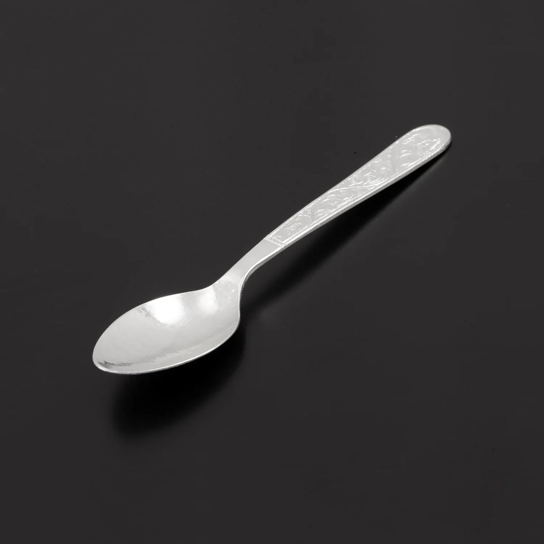Carved Silver Spoon 0-2Tola-1pc RB Diamond Jewellers