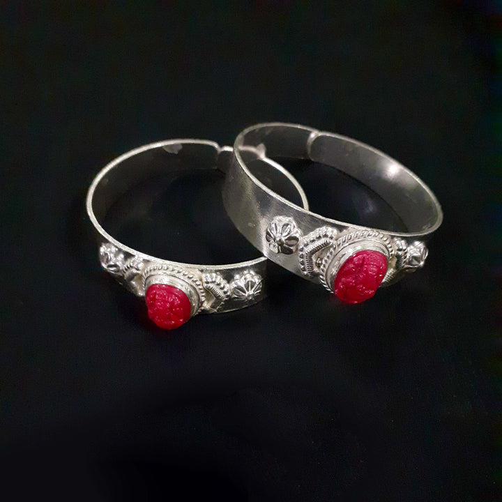 Children Coral Silver Bangle-1pair