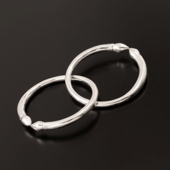 Plain Baby/Toddler Silver Kali 3-5Tola-1pair