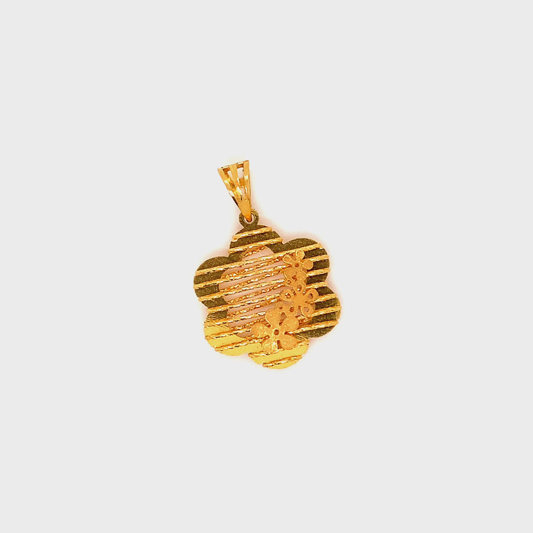 22K YG Fancy Pendant-1pc