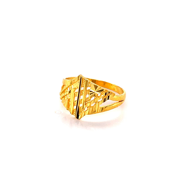 22K YG Women Fancy Ring Size 11-13(L-M)-1pc